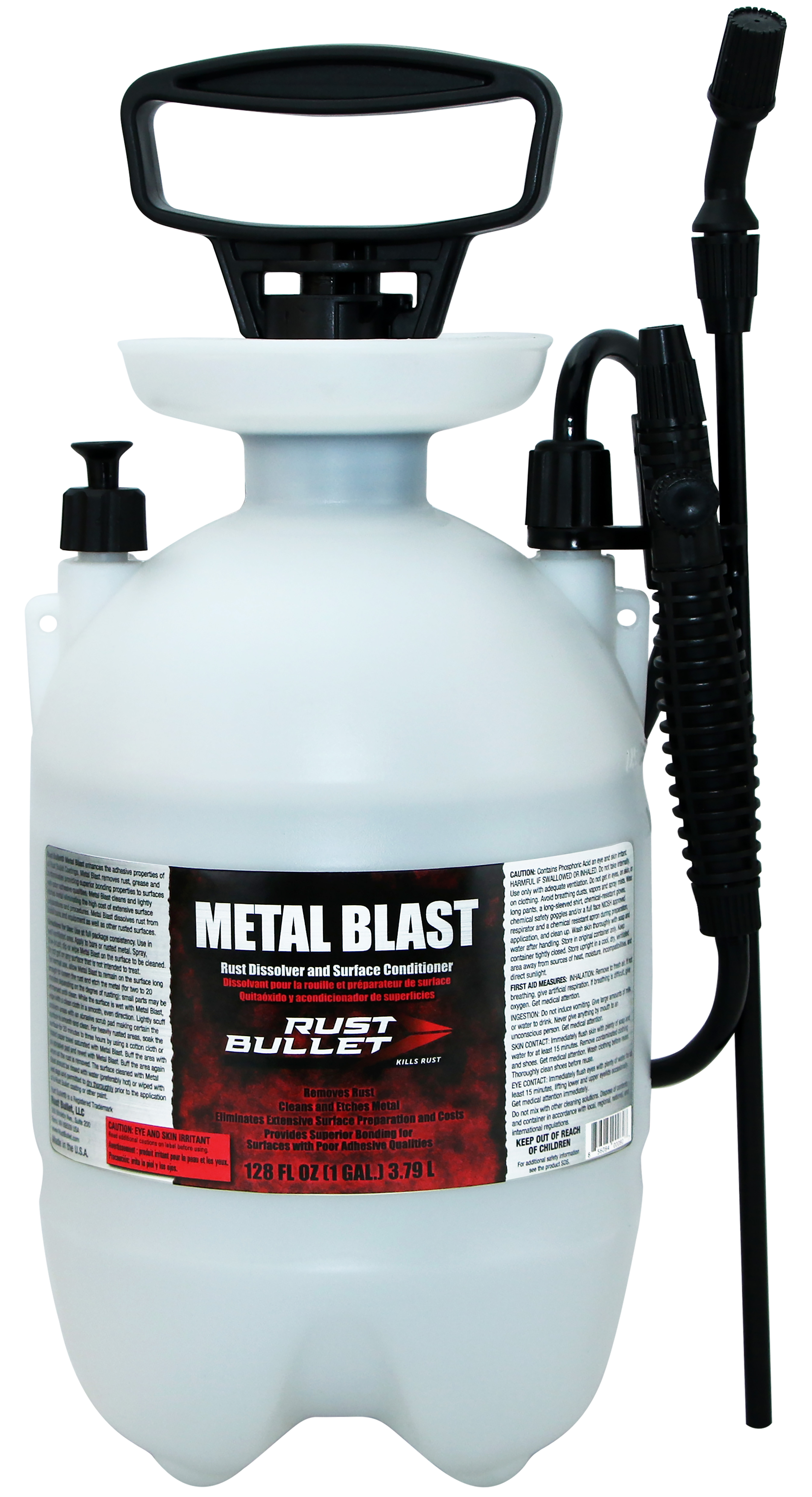 Rust Bullet - Metal Blast Metal Cleaner Rust Dissolver and Rust Remover  Spray - Gallon